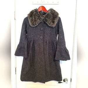 ZARA Winter Coat Size S Gray Color